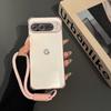 With Lanyard Wrist Strap Phone Case for Google Pixel 10A 9A 9 10 Pro XL Translucent Skinfriendly Soft TPU Airbag Antiknock Cover