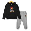 boys girls Hooded Spors Sets capibara print hoodie Fleece Sweatshirt Cartoon Jacket 2pcs pullover+Pant  kids boutique clothes
