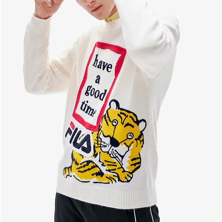 FILA Have A Good Time Co branded Year Of The Tiger Collection Sweater Unisex Cloud White (Unisex) Sweaters F11U219403F WT