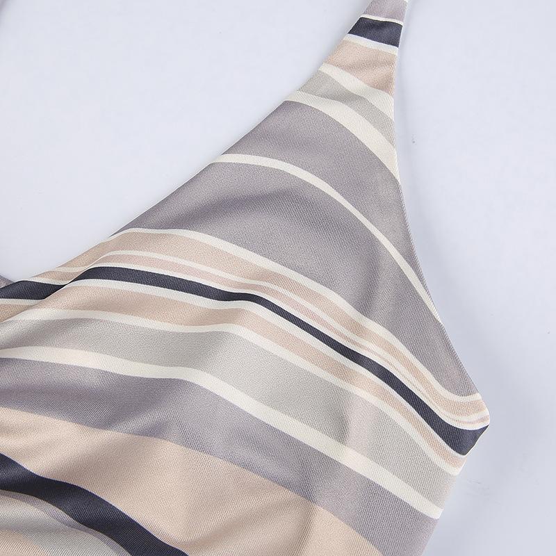 Y2K европейский и американский стиль, персонализированное платье с V-образным вырезом и висячим вырезом, облегающее платье с запахом ягодиц и открытой спиной