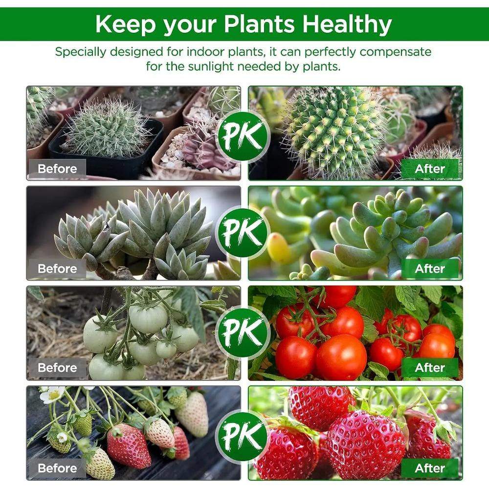 KEBINCPLED USB телескопическая трубка для выращивания ламп, полный спектр 5 В с управлением, фитолампа, освещение для дома, комнатный фитосвет для рассады цветов