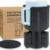 Upgraded Car Cup Holder Expander With Adjustable Base For Car Organizer, Compatible With Yeti Big Bottles