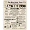 Stuff4 51st Birthday Poster Unframed - Born In 1975 Newspaper - Happy 51 Birthday for Men Women Retro Vintage Gifts Back In 1975, 8x10 Inch Bday