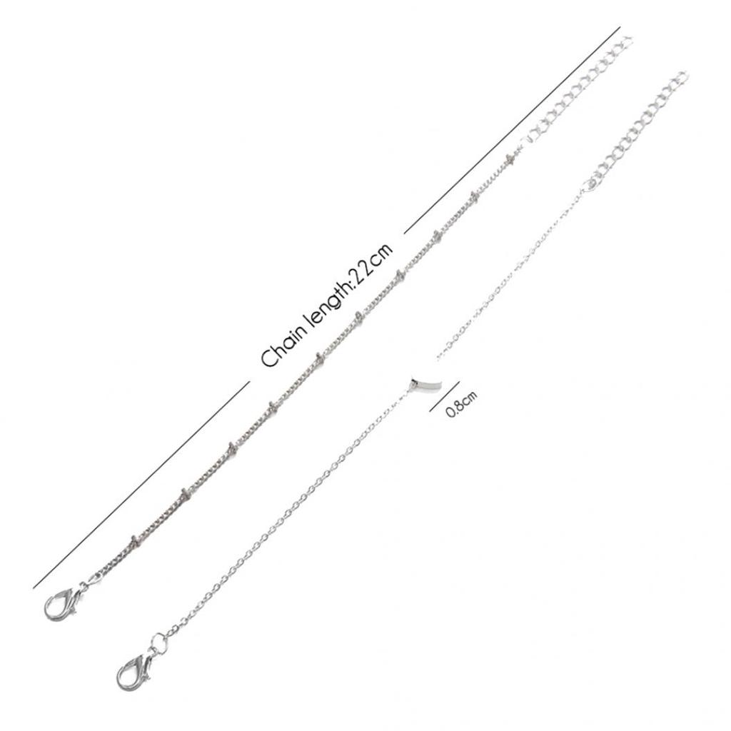 2 шт./компл. модные браслеты-цепочки в форме сердца из сплава для женщин, браслеты для вечеринок, ювелирные изделия, подарок