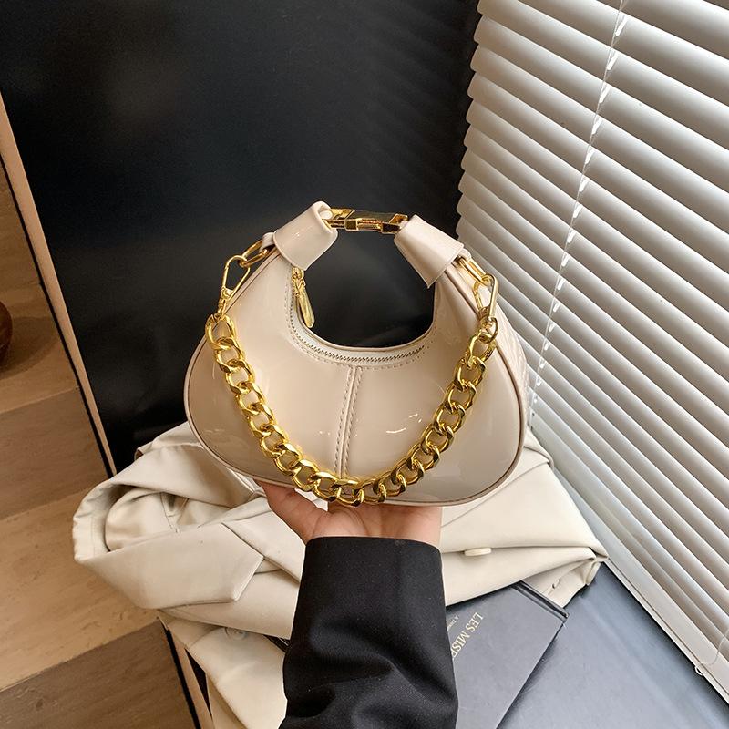 Textured Mini Dumpling Bag Women's 2025 Summer New Fashion Versatile Chain Shoulder Bag Temperament Portable Messenger Bag