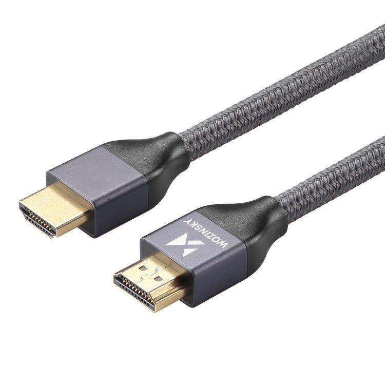 Wozinsky HDMI 2.1 Cable 8K@60Hz/4K@120Hz/2K@144Hz, 48Gbps, 2m, Silver (WHDMI-20 Model)