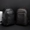 Business PU Backpack Men's Large Capacity Computer Backpack Waterproof Travel Student Schoolbag