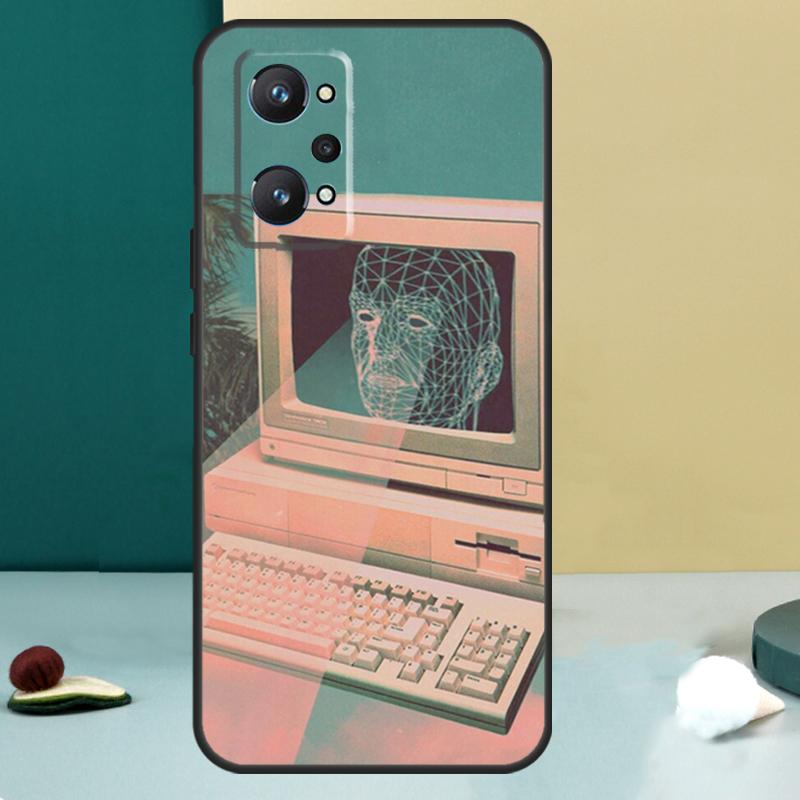 Retro Aesthetic Japanese Game Over For Realme 14 13 Pro Plus 10 11 12 GT 5 6 6T GT7 Pro C61 C55 C53 C51 C21Y C25S C75 C67 Case