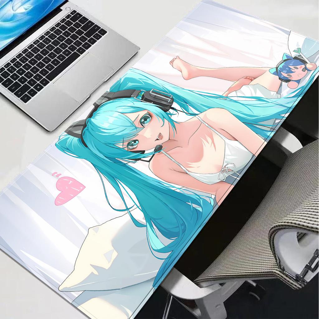 Коврик для мыши PC H-hatsune Miku Разные размеры Игровой коврик для мыши Клавиатурный коврик Настольные коврики Расширенные Офисные игровые аксессуары Коврик для мыши