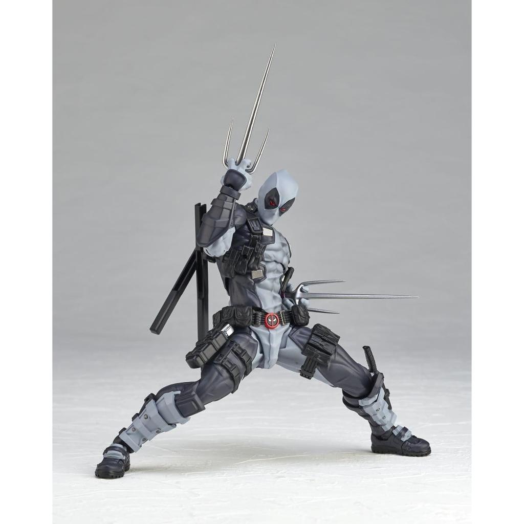Kaiyodo Revoltech Amazing Yamaguchi Дэдпул Вер. 2.5 Цвет X-Force Высота прибл.. Подвижная фигурка 170 мм, не в масштабе, из ПВХ и АБС, окрашенная