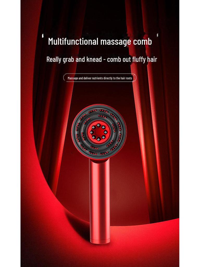 Расческа для роста волос с красным светом и массажем с вибрацией EMS