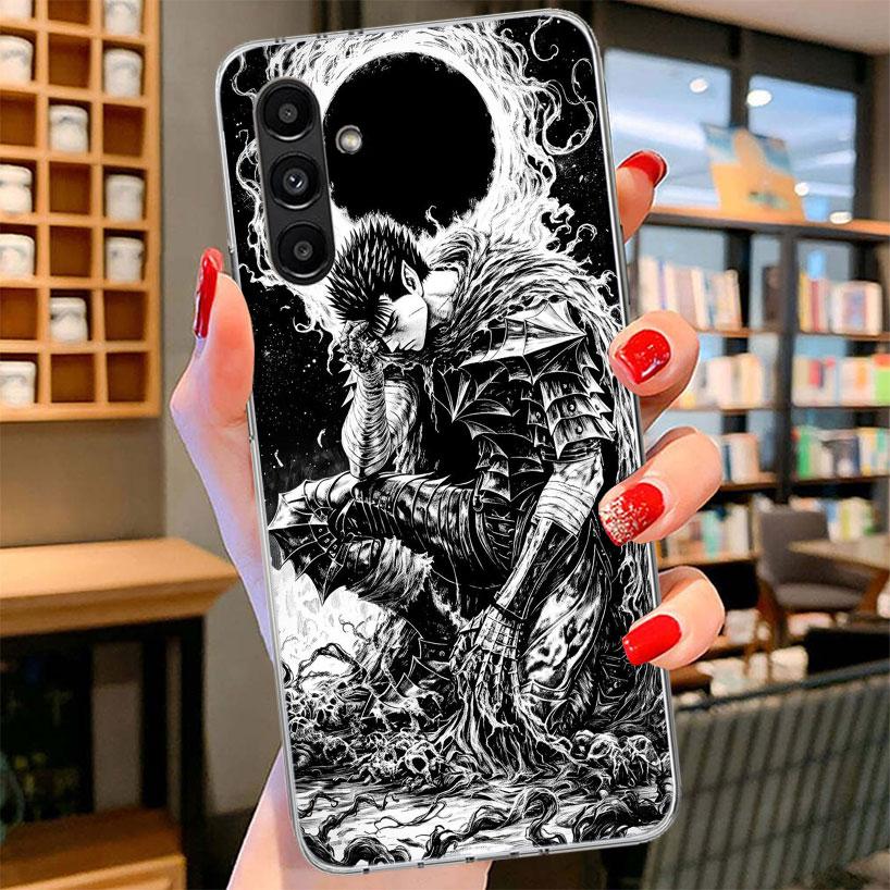 Black White G-Guts B-Berserks Phone Case For Samsung Galaxy A17 A37 A57 A16 A26 A36 A56 A15 A25 A35 A55 A14 A24 A34 A54 A13 A23