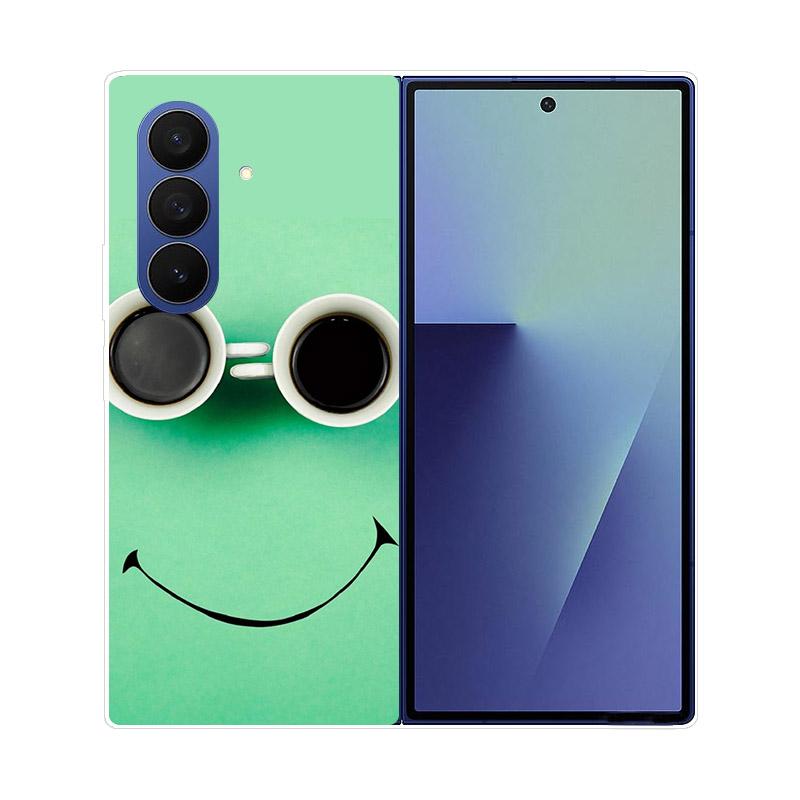 Прозрачный складной чехол для телефона Samsung Galaxy Z Fold 6 7 Прозрачная ударопрочная жесткая крышка из ПК для Samsung Z Fold7 Fold6 Чехол Capa