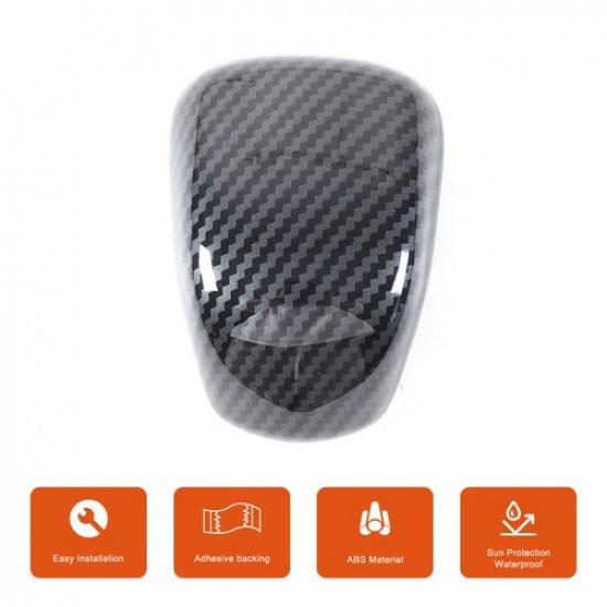 ABS Carbon Fiber Gear Shift Knob Trim Cover For Mitsubishi L200 2024-2025
