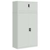 VidaXL Classeur gris clair 90x40x180 cm acier, armoire à dossiers, armoire de rangement, armoire de bureau, armoire de 3188319