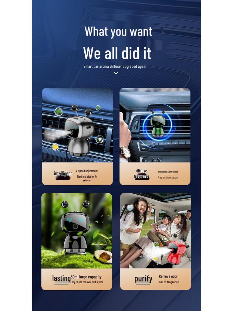 Smart Aromatherapy Car Vent Perfume & Decoration for Men and Women