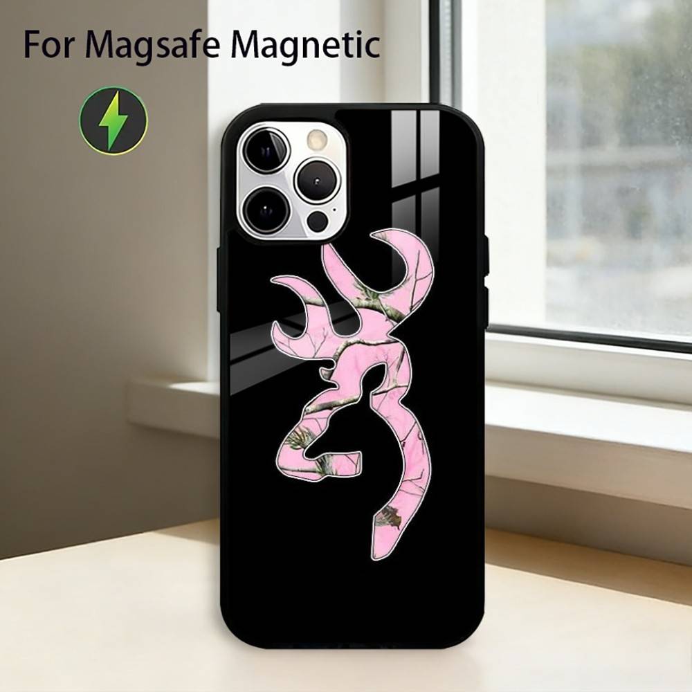 Cool B-BrowningS Phone Case For iPhone17,16,15,14,13,12,11 Plus,Pro Magnetic with Magsafe Wireless Charging