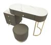 Bed Desk Sharon Grey With Stool Cm 120X40X75 (Stool Size Ø36X39)