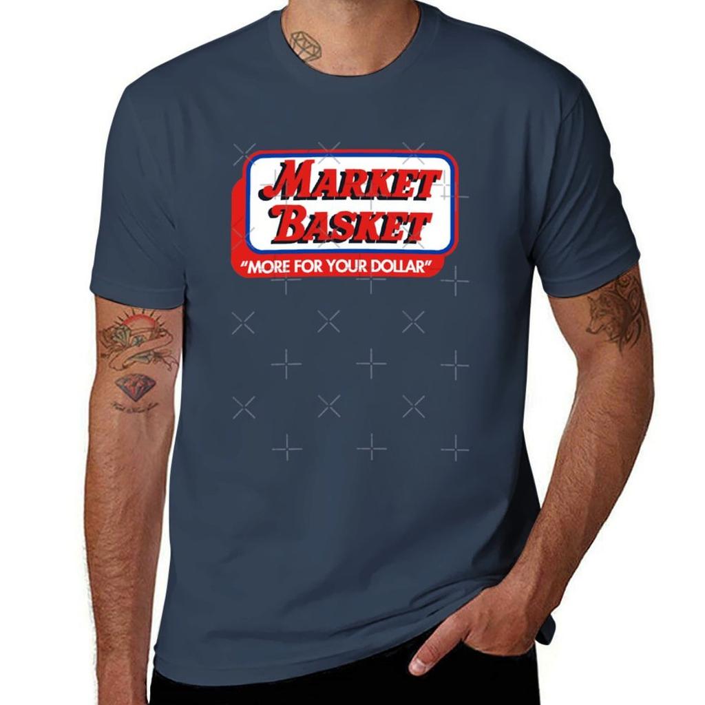 Market Basket Supermarket Tshirt Sporty Breathable Short Sleeve Tshirt