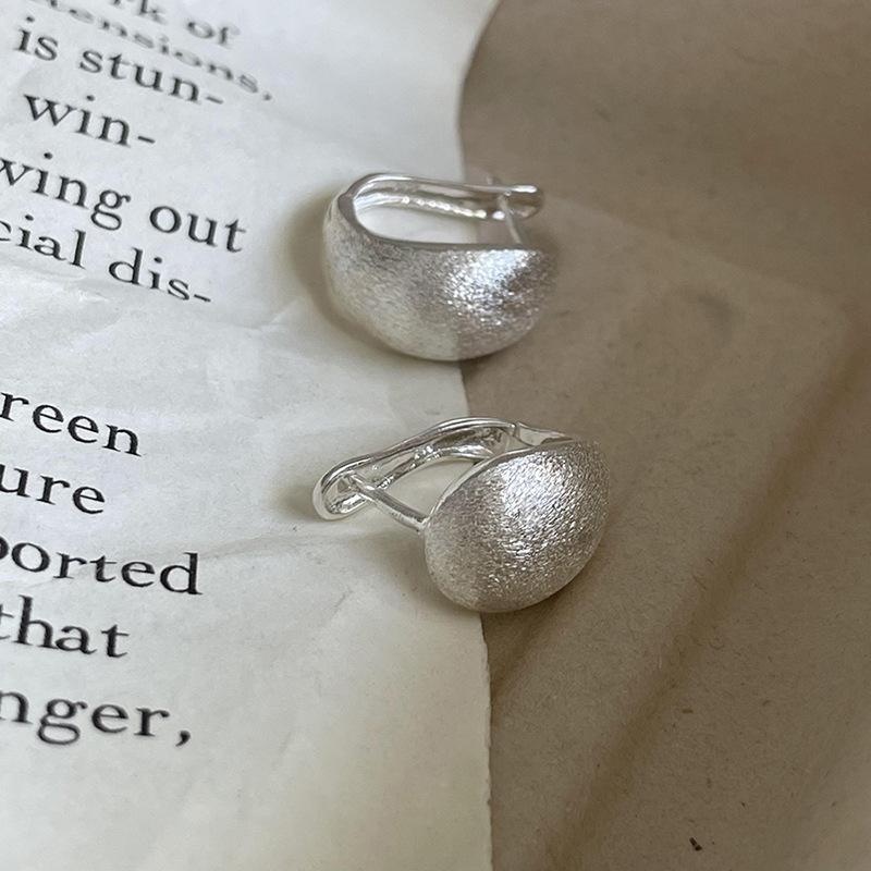 925 Silver Vintage Shinning Ball Earrings For Women Trendy Earring Jewelry Prevent Allergy Party Accessories Gift