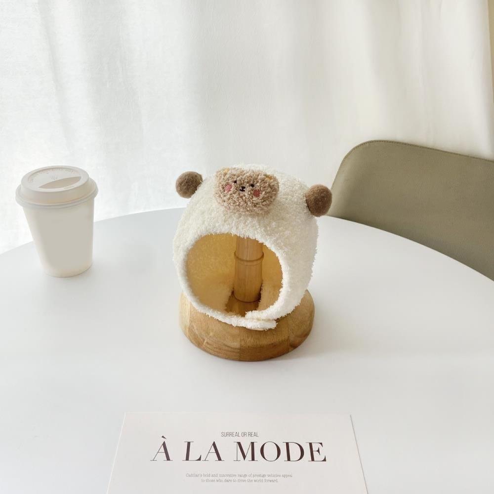 Теплая детская вязаная шапка с мультяшными ушками, теплая шапка, новые зимние детские наушники