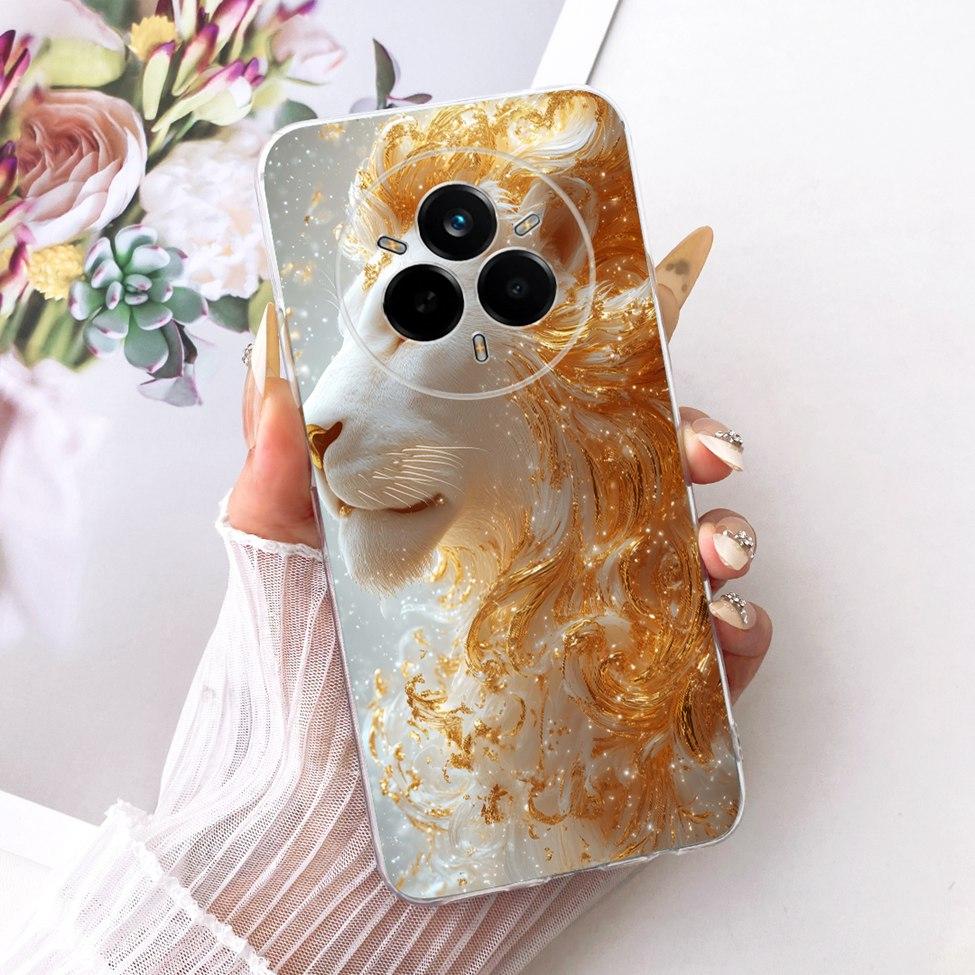 Clear Cover For Realme 14 Pro Case RMX5056 Cute Cat Fashion Butterfly Funny Painted Bumper For Real me 14 Pro Casing