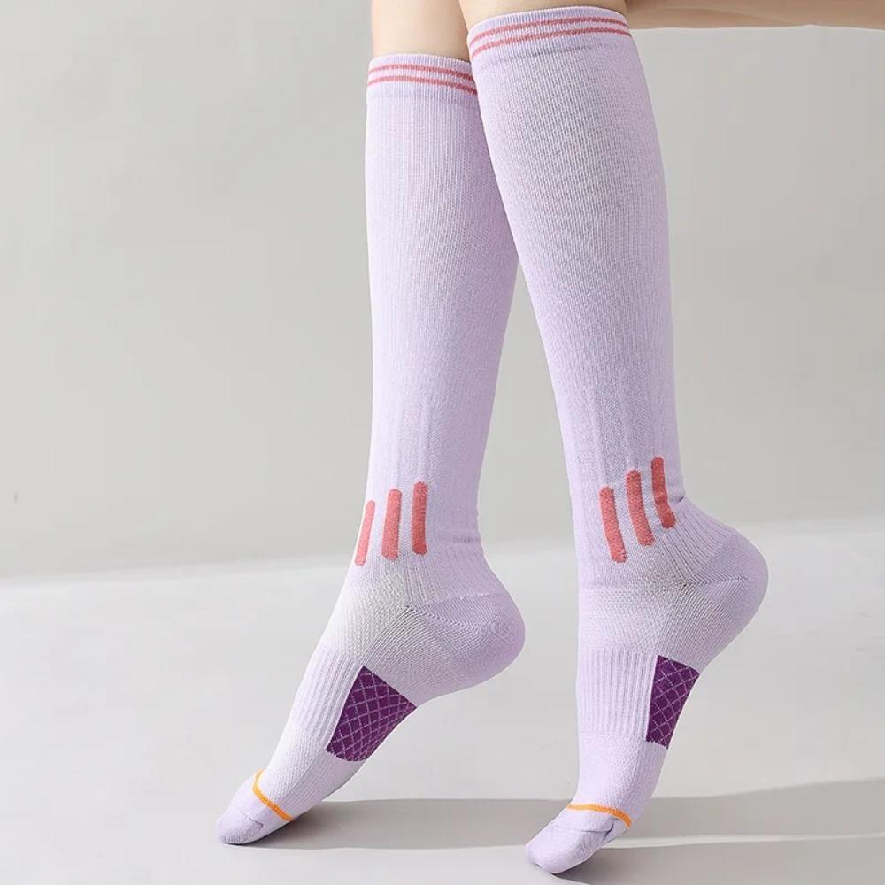 Compression Fitness Long Tube Socks Anti-slip Running Skipping Yoga Socks For Running Jump