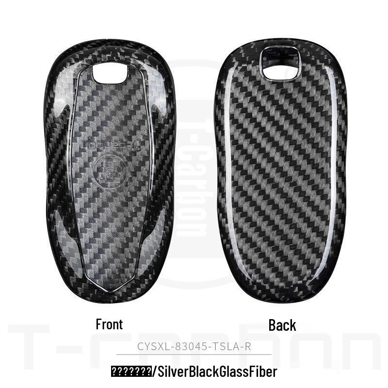 Real Carbon Fiber Key Case for Tesla Model 3 Sedan