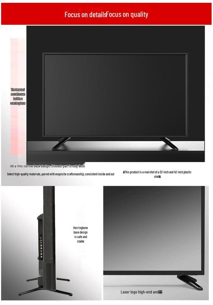 4K Smart LCD TV - Available in 32, 42, 43, 50, 55, 60, and 65-inch Models