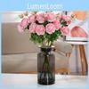 Realistic Silk Peony Rose Artificial Bouquet For Home Office Decor