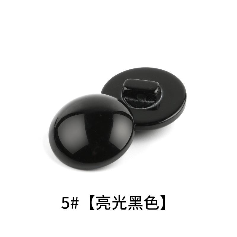 Черная круглая матовая пуговица из смолы для тренча, брюк, пуговиц для шерстяного пальто