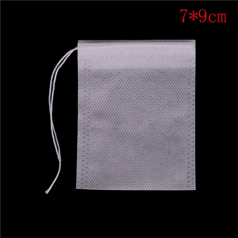 100шт нетканые пустые чайные пакетики строка термосварочная фильтровальная бумага травяные чайные пакетики