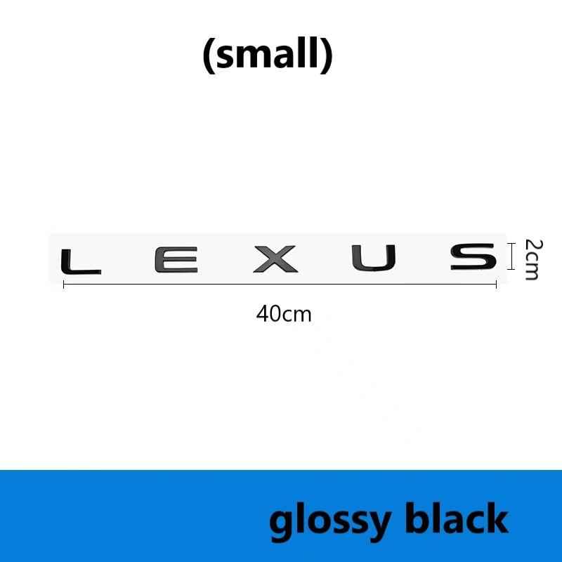 5 English letter stickers Fit for Lexus NX260 RX350 GX550 CT200H IS250 CT IS LS ES NX RX UX GX GX470 RX400 ES300 GS300 F sport UA9