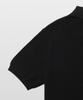 MANNERGRAM Textured Cotton 100% Polo Short Sleeve Knit Black
