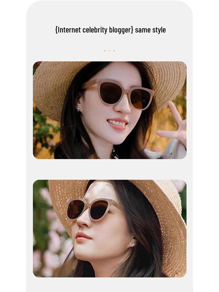 Женские ацетатные солнцезащитные очки Karin Kristen высокого класса - Молочный чайный янтарь, Защита от УФ