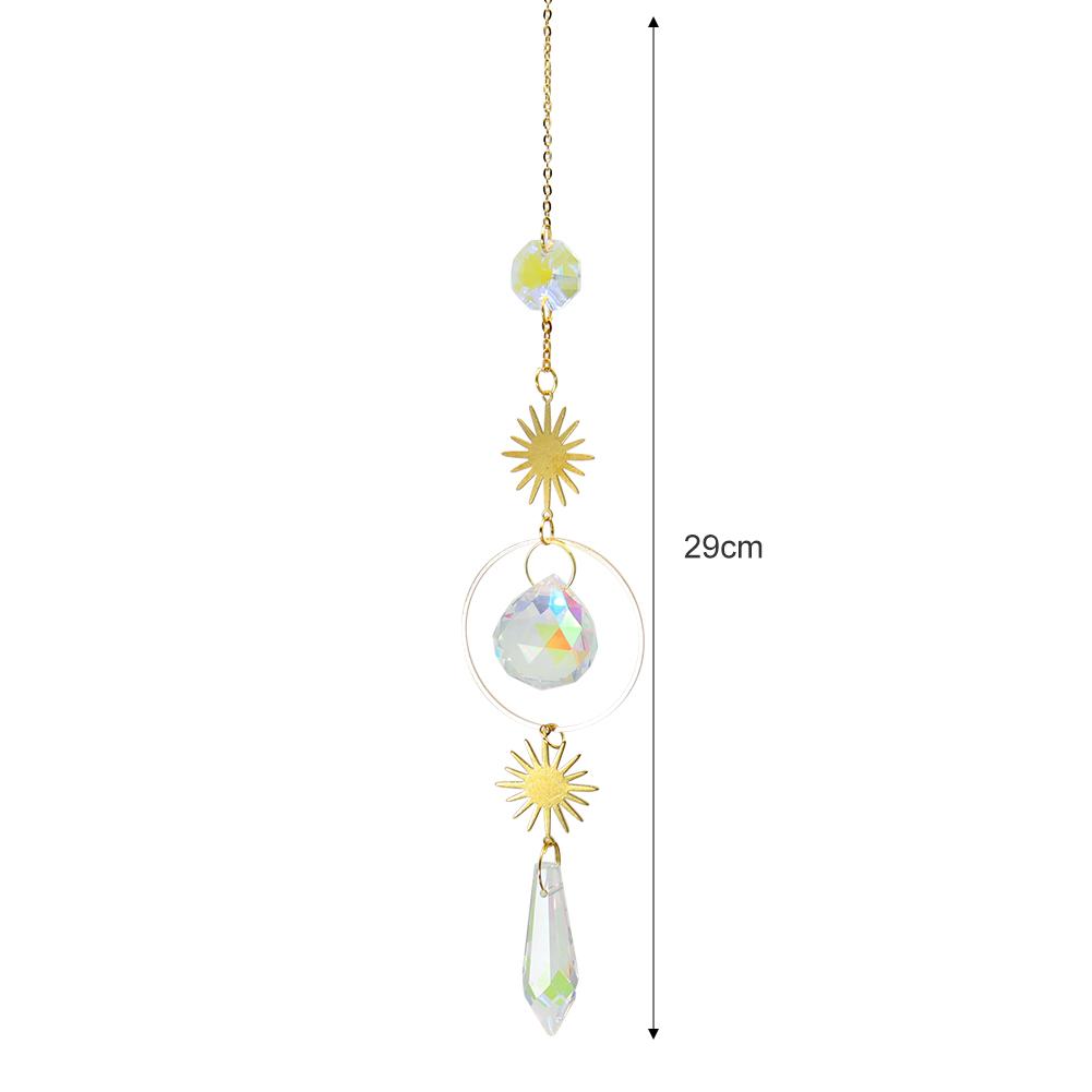 Crystal Sun Catcher Prisms Hanging Prisms Rainbow Crystal Sun Sensor Pendant for Window Outdoor Garden Wedding Decoration