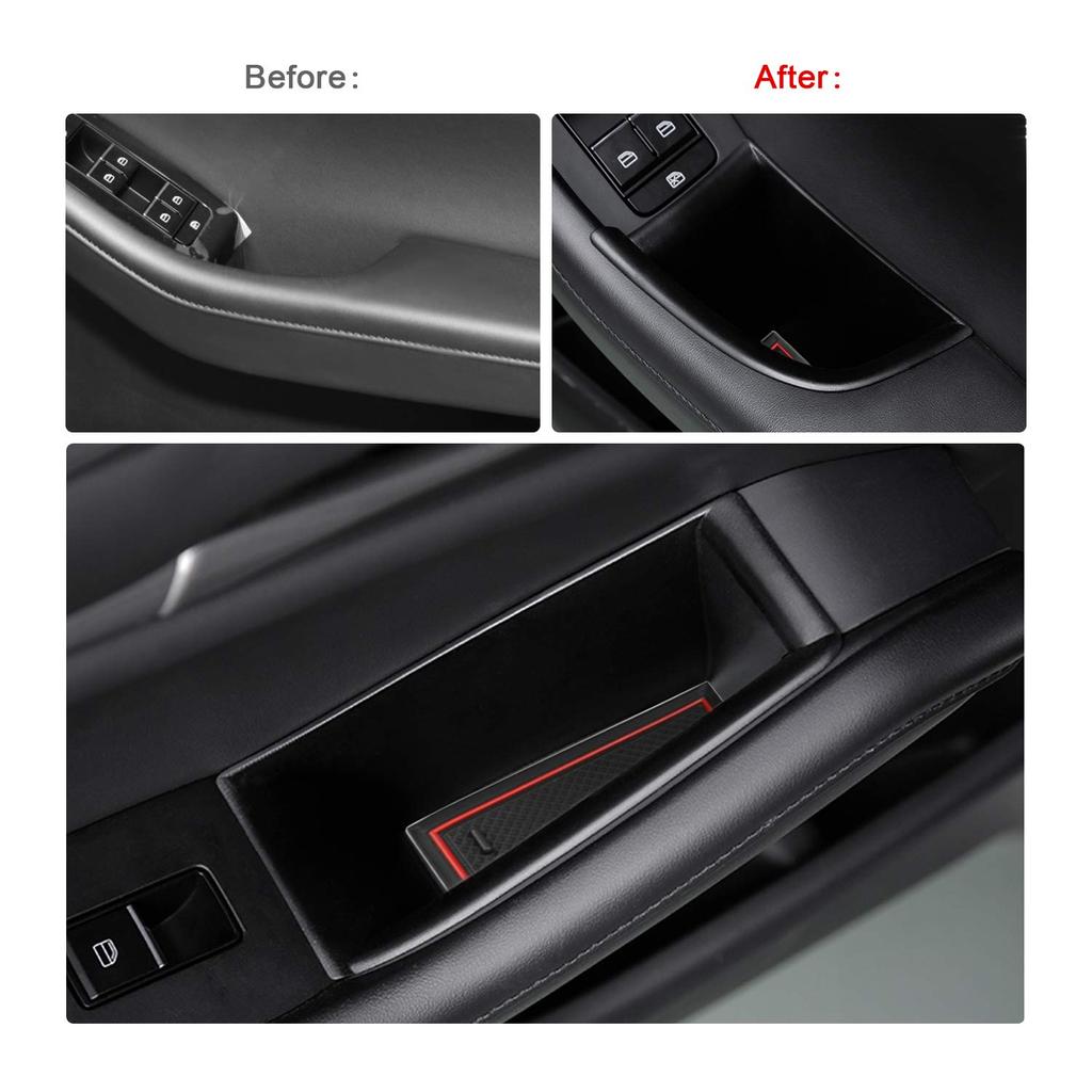 RUIYA Карман на дверь Mazda 3, Mazda 3, Ящик для хранения в ручке двери, Хранение в двери Mazda3