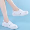 Nurse White Women's Spring Summer 2024 New Thick-soled Soft Leather Single Shoes Autumn Casual Flats Bottom Comfortable Loafers