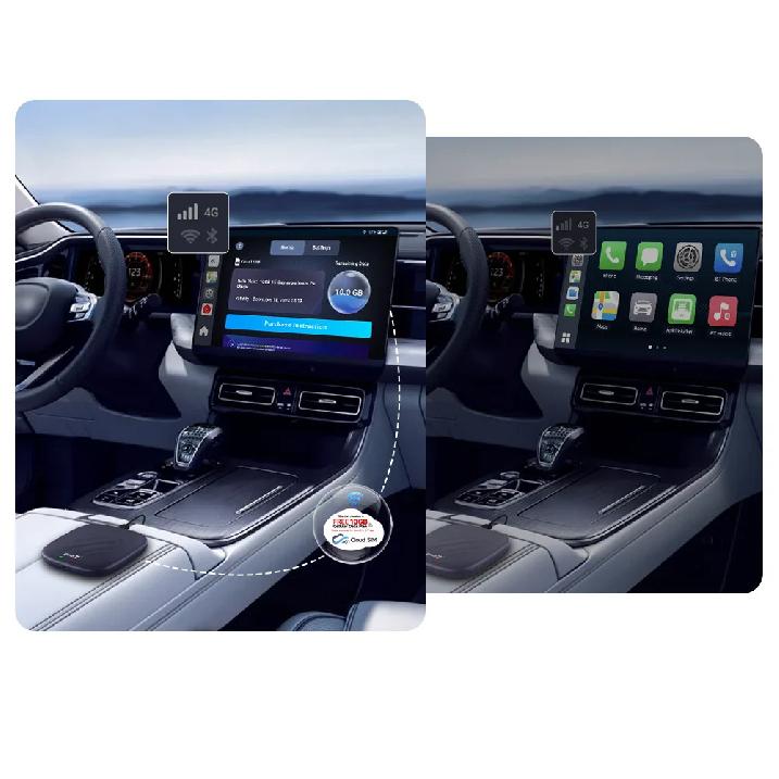 Carlinkit Android 13 Carplay Ai Box 8GB 128GB QCM6125 8-ядерный CarPlay Android Auto Беспроводной для Онлайн ТВ Netfilx Youtube IPTV