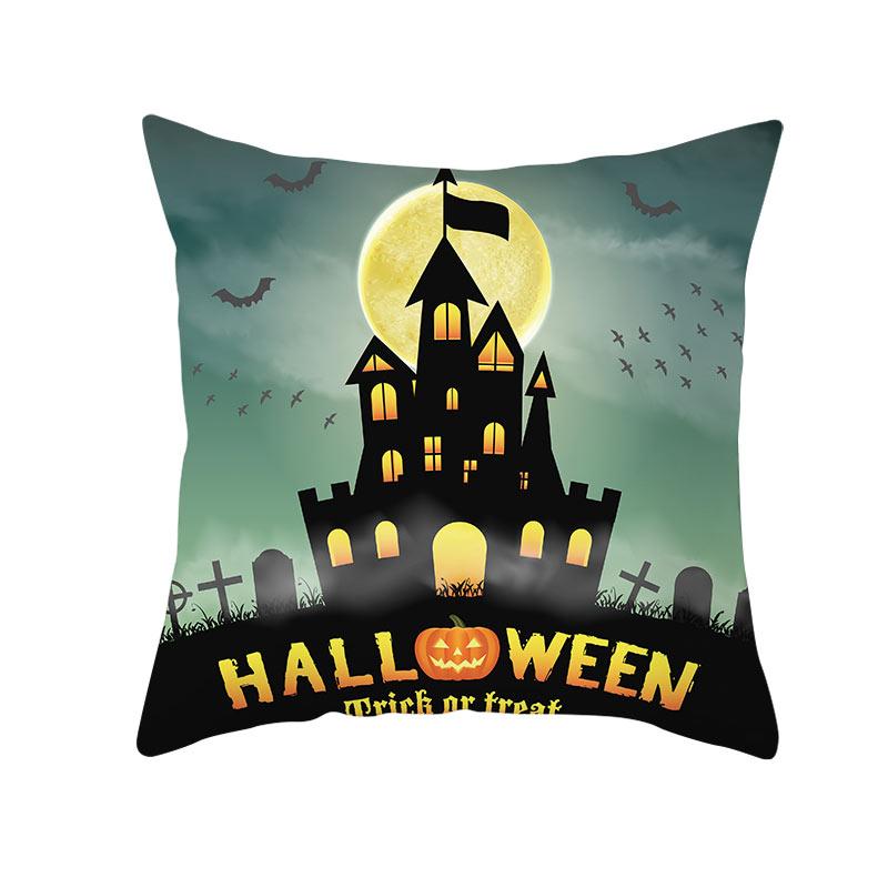 Хэллоуин тема ужас тыква летучая мышь принт узор наволочка дома гостиная диван украшения квадратный пледы наволочка
