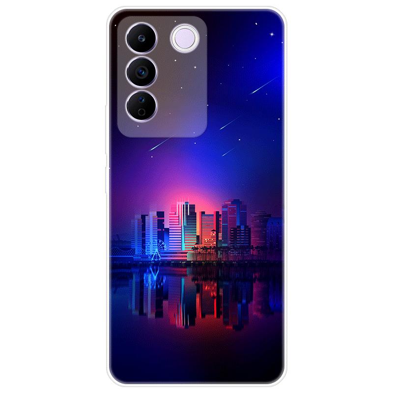 For Vivo V27e V 27e Case Soft Silicone Back Cover Cartoon Phone Case Diversification