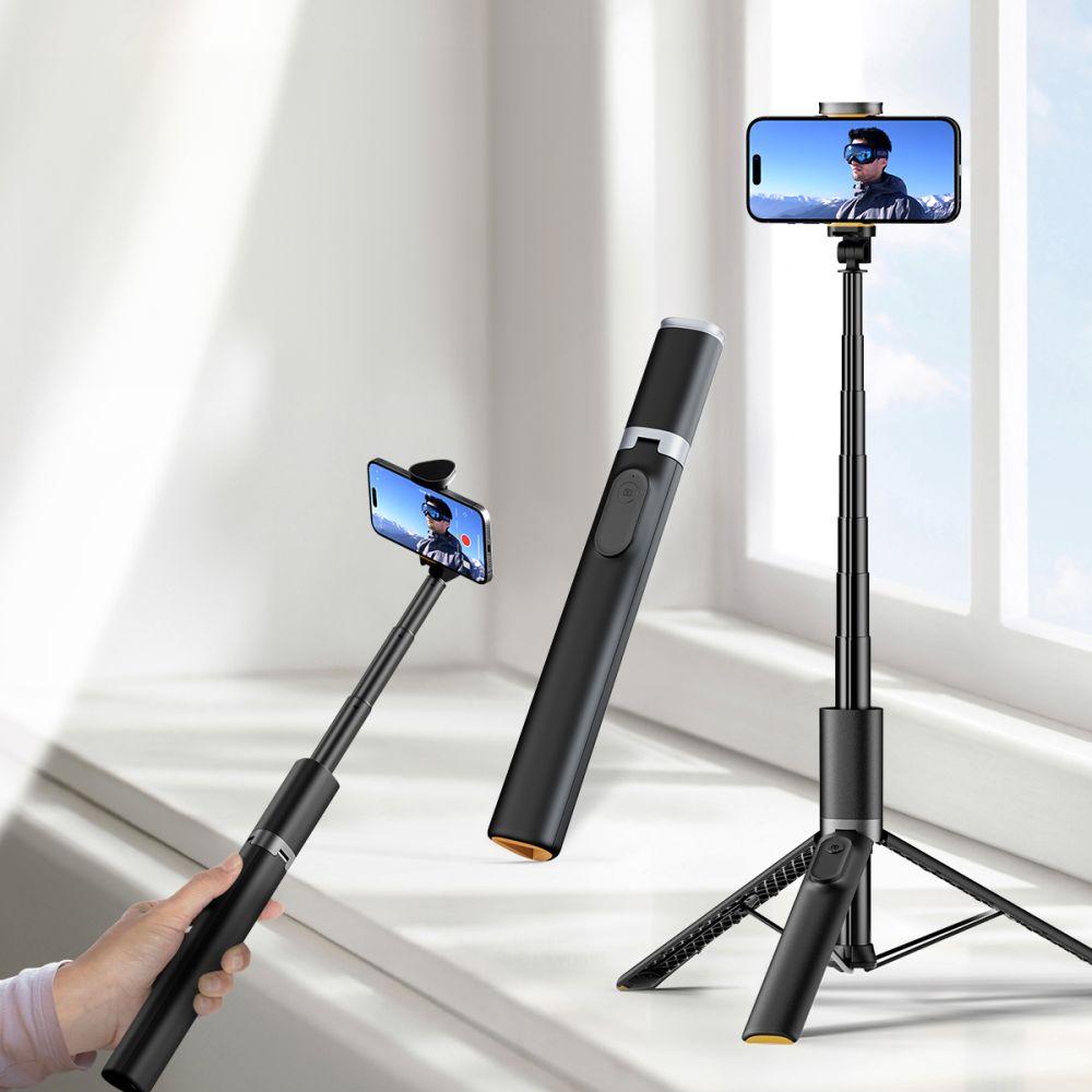 Tech-Protect L08S Bluetooth Selfie Stick Tripod Black