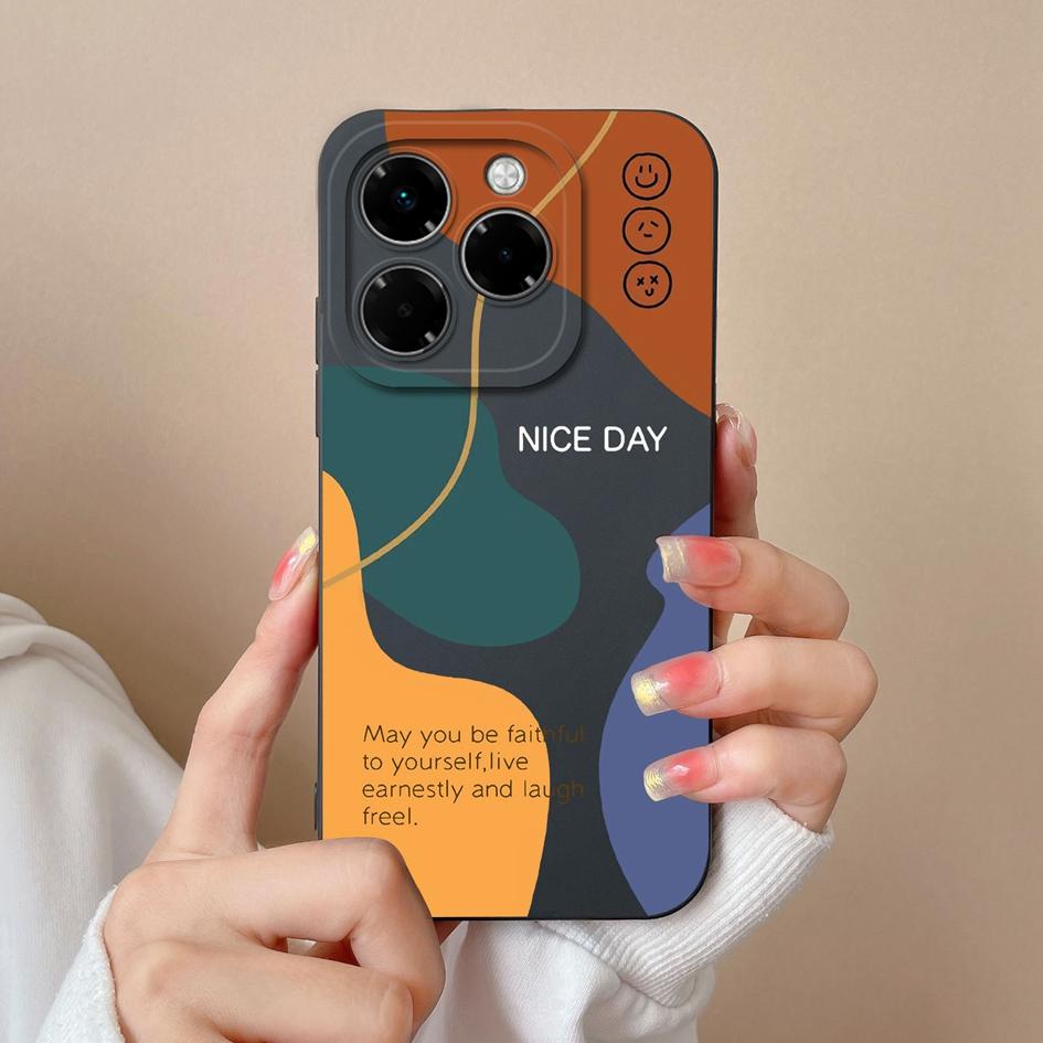 Бампер для Infinix Smart 9 Note 40X Hot 50 50Pro Plus 50i Zero 40 5G 4G чехол с узором в клетку жидкий силикон противоударный защитный для Infinix новый чехол