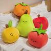 Creative Fruit Plush Toy Simulation Tomato Apple Pear Orange Persimmon Soft Cute Stuffed Pillow Cushion Birthday Gifts