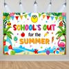School's Out for Summer Theme Background Summer Pool Party Decoration Backdrop Baby Shower Props Photography Banner Supplies