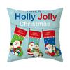 Милый мультяшный снеговик Санта-Клаус с принтом, чехол для подушки, украшение для дома, гостиной, дивана, квадратная подушка, наволочка