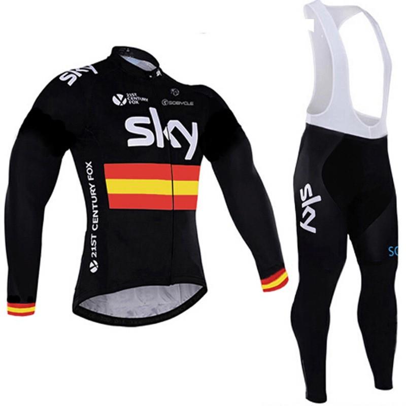 Men Women Cycling Jersey Set Long Sleeve Bib Shorts Breathable Moisture Wicking Mountain Road Bike