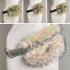 Y2K Faux Fur Belts Punk Furry Fur Cowgirl Waistband Retro Plush Waist Belts Women Fashion