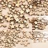 100pcs Stars Wedding Rustic Wooden Love Heart Table Scatter Crafts