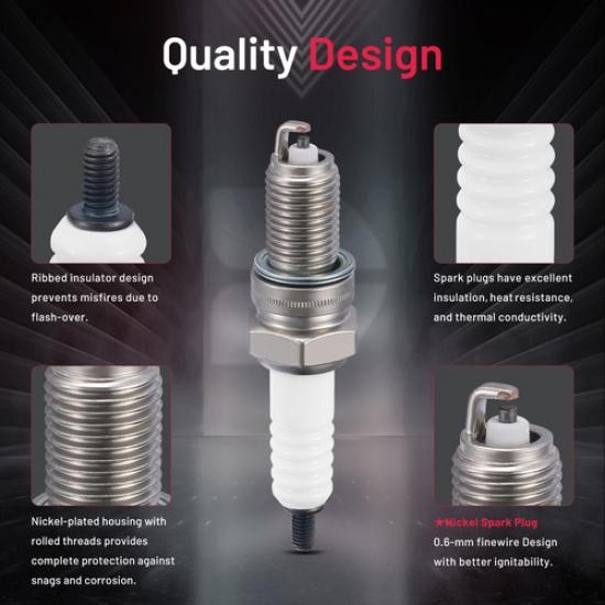 DPR7EA-9 Комплект из 4 иридиевых свечей зажигания для Kawasaki Vulcan 1500,1500L